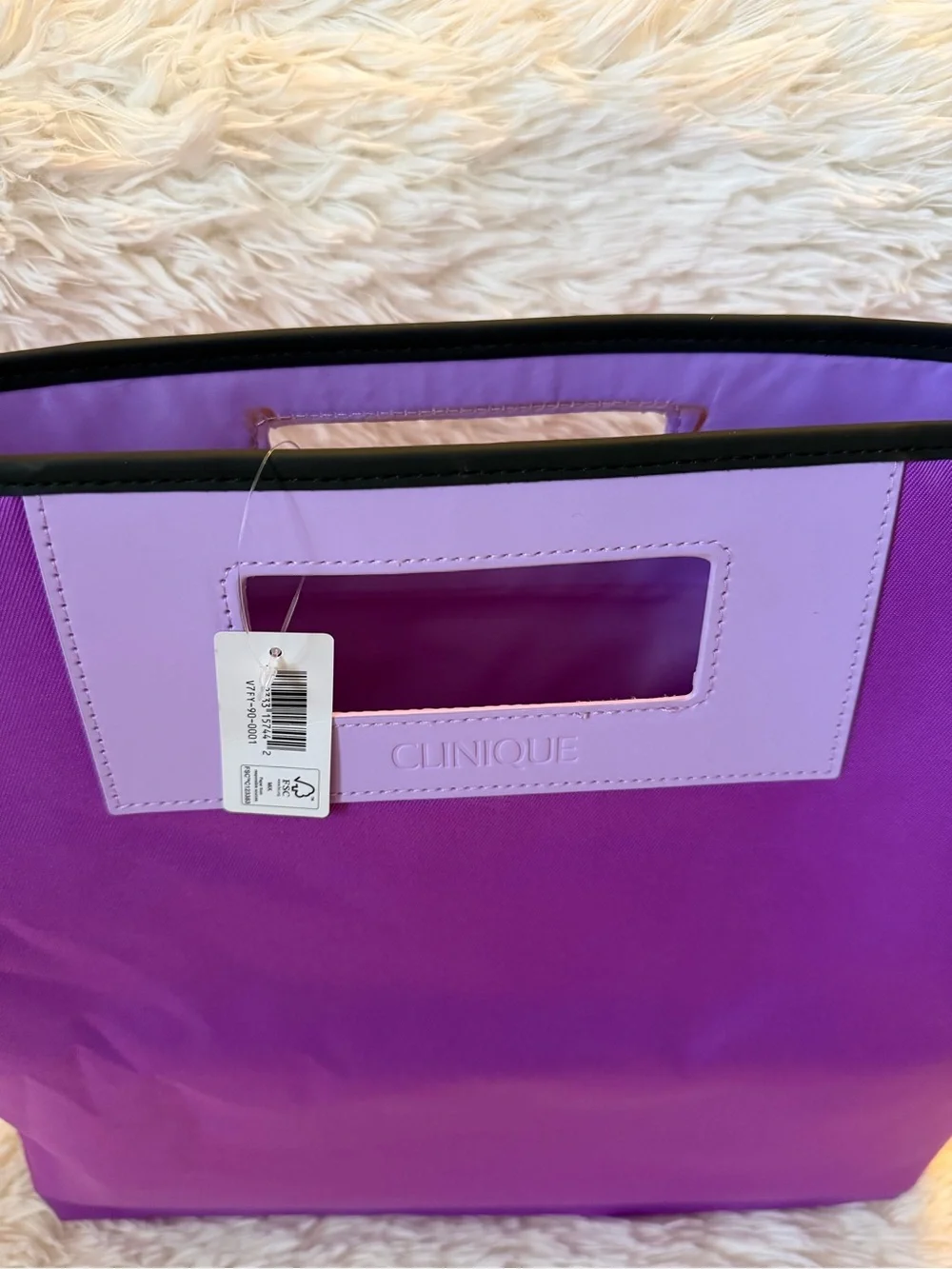 Clinique Two-Tone Purple Tote/Handbag